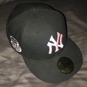 Black Yankee Pink Brim 1952 World Series Patch